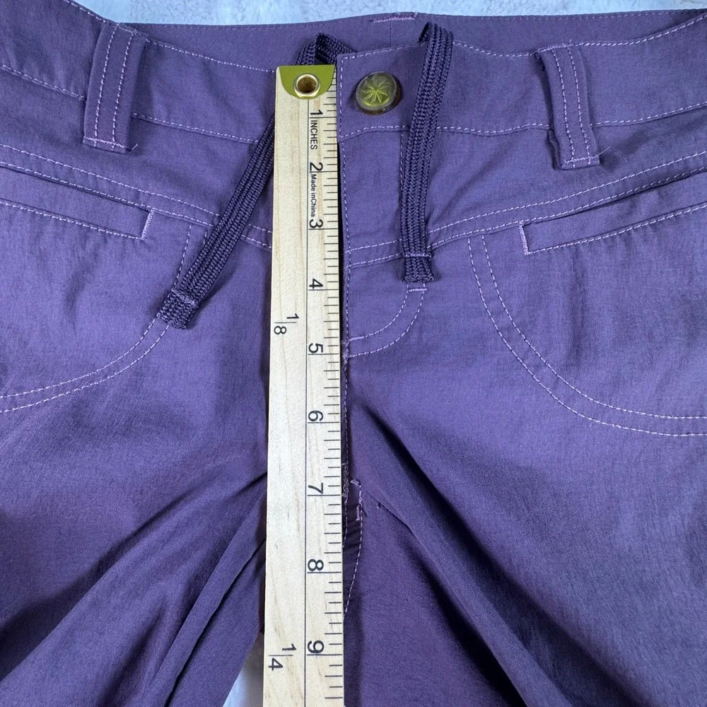 Athleta Womens Low Rise Purple Hiking Cargo Pants Plum 31